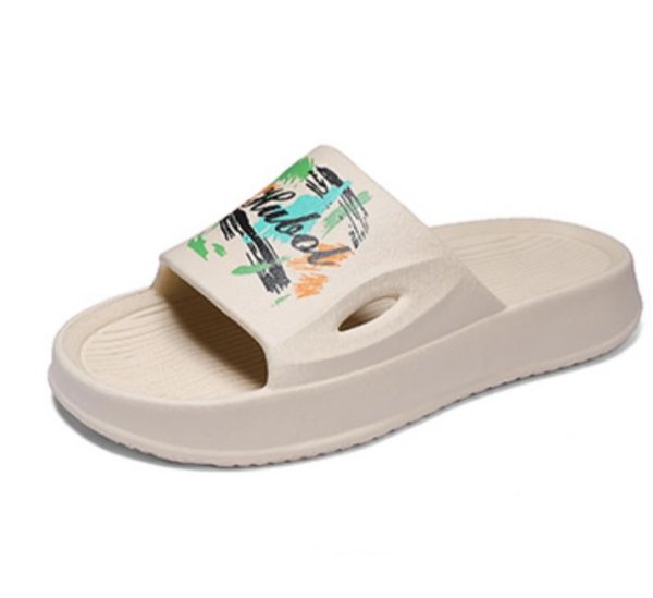 画像1: logo & graphics paint sandals and slippers flip flops    男女兼用ユニセックスロゴ＆グラフィックペイントフリップフロップサンダルシャワーサンダル ビーチサンダル (1)