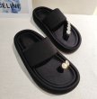 画像9: With asymmetrical rhinestones thick thong sandals slippers 　左右非対称ラインストーン付き 厚底トングサンダルレザーサンダル スリッパ (9)