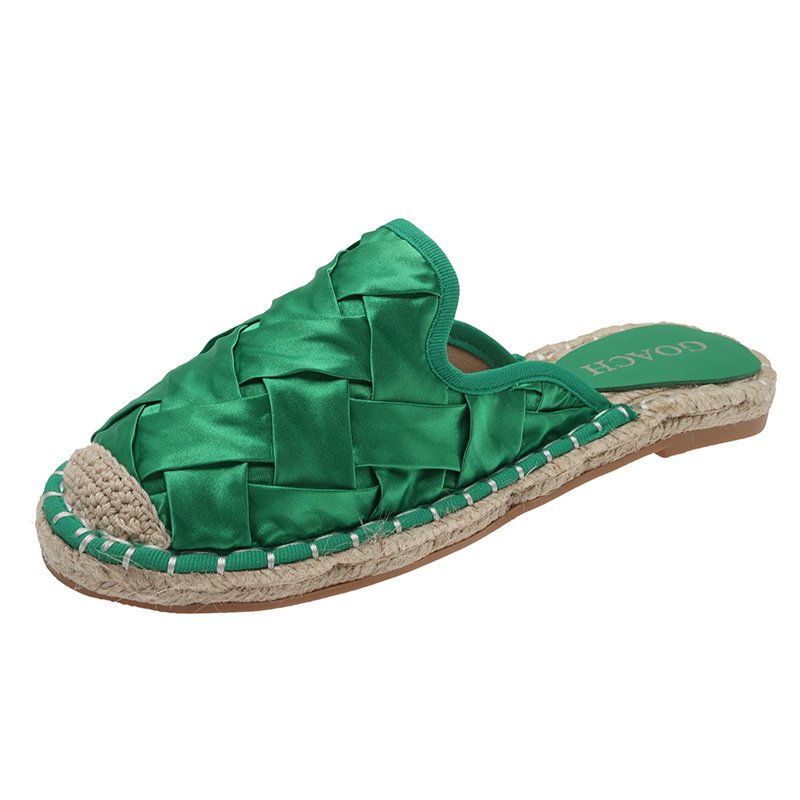 画像3: Women braided meshespadrilles sandals slippers  メッシュ編み込みエスパドリーユフラットサンダル  スリッパ (3)