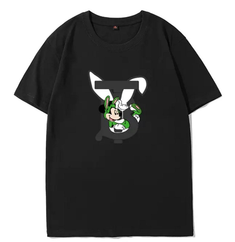 画像2: Unisex Logo x Mickey Mouse Print Tshirts  ユニセックス男女兼用ロゴ×ミッキーマウスミッキー半袖 Tシャツ (2)