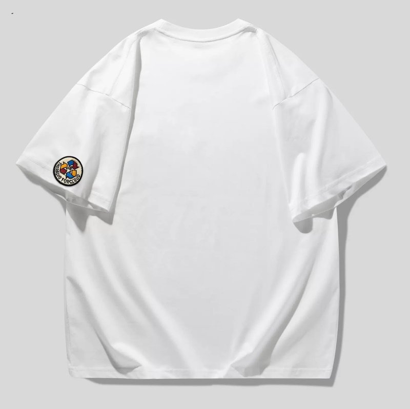 画像4: Unisex bearbrick embroidery Tshirts 　ユニセックス男女兼用ベアブリック刺繍半袖 Tシャツ (4)