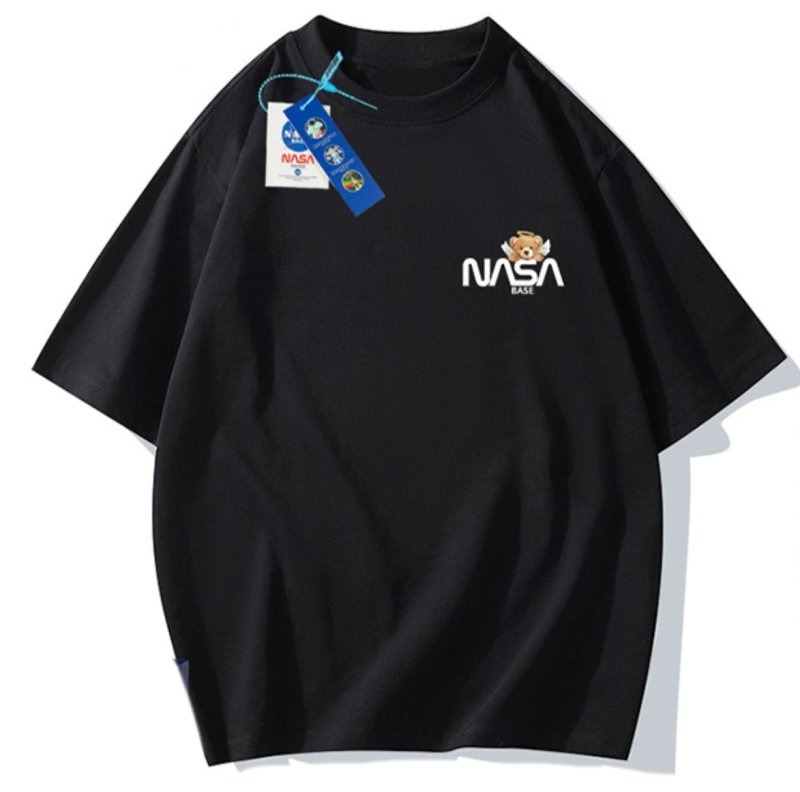 画像2: Unisex NASA×Angel Bear Print Tshirts  ユニセックス男女兼用NASAナサ×天使ベア半袖 Tシャツ ファミリー (2)