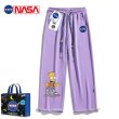 画像3: NASA x Simpson Simpsons Family x Donuts print sweat Pants ユニセックス 男女兼用 NASA ナサ × シンプソンファミリー ×ドーナッツプリント スウェットパンツ ジョガーパンツ (3)