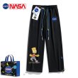 画像2: NASA x Simpson Simpsons Family x Donuts print sweat Pants ユニセックス 男女兼用 NASA ナサ × シンプソンファミリー ×ドーナッツプリント スウェットパンツ ジョガーパンツ (2)