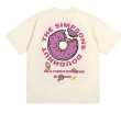 画像2: donuts x homer simpson Print T-shirt　ユニセックス 男女兼用ドーナッツ×ホーマーシンプソンプリントTシャツ (2)