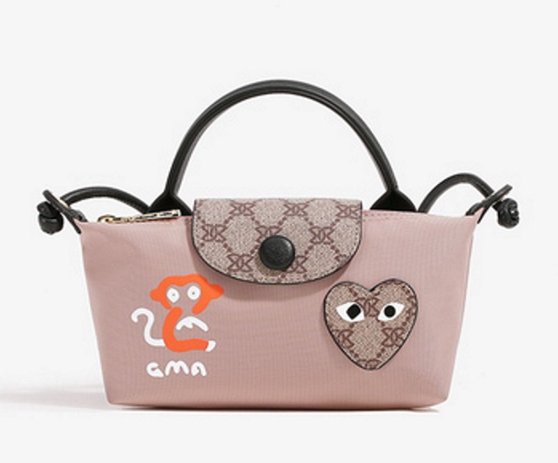 画像3: mini dumpling bag portable shoulder messenger small bag Tote  Shoulder  bag　ミニサイズHeart & Monkeyトートショルダーバッグ (3)