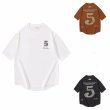 画像6: number 5 pattern Print T-shirt　ユニセックス 男女兼用 ナンバー5プリントTシャツ (6)