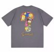 画像1: The Simpsons Cartoon Question Letter paint Tshirts 　ユニセックス男女兼用ザ・シンプソンズ カートゥーンクエスチョンレター柄プリント半袖Tシャツ (1)