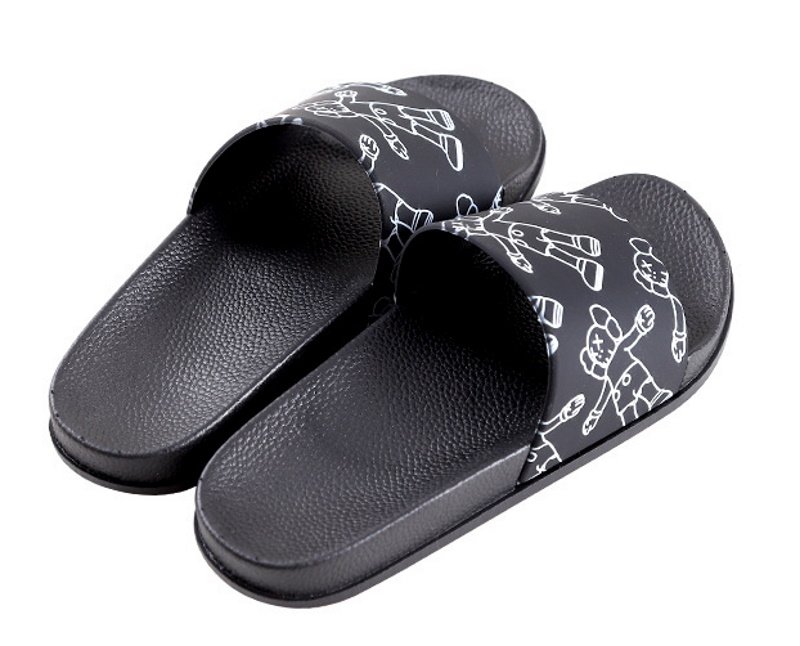 画像4: kaws  print sandals and slippers flip flops    男女兼用ユニセックスカウズプリントフリップフロップサンダルシャワーサンダル ビーチサンダル (4)