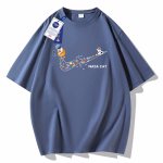 画像7: Unisex NASACAT×Colorful Broken swoosh ×Astronaut Print Tshirts 　ユニセックス男女兼用NASACAT×カラフルブロークンスウォッシュ×宇宙飛行士プリント半袖Tシャツ (7)