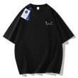 画像2: Unisex NASACAT×One Point Colorful Broken Nike×Astronaut Print Tshirts 　ユニセックス男女兼用NASACAT×ワンポイントカラフルブロークンナイキ×宇宙飛行士プリント半袖Tシャツ (2)