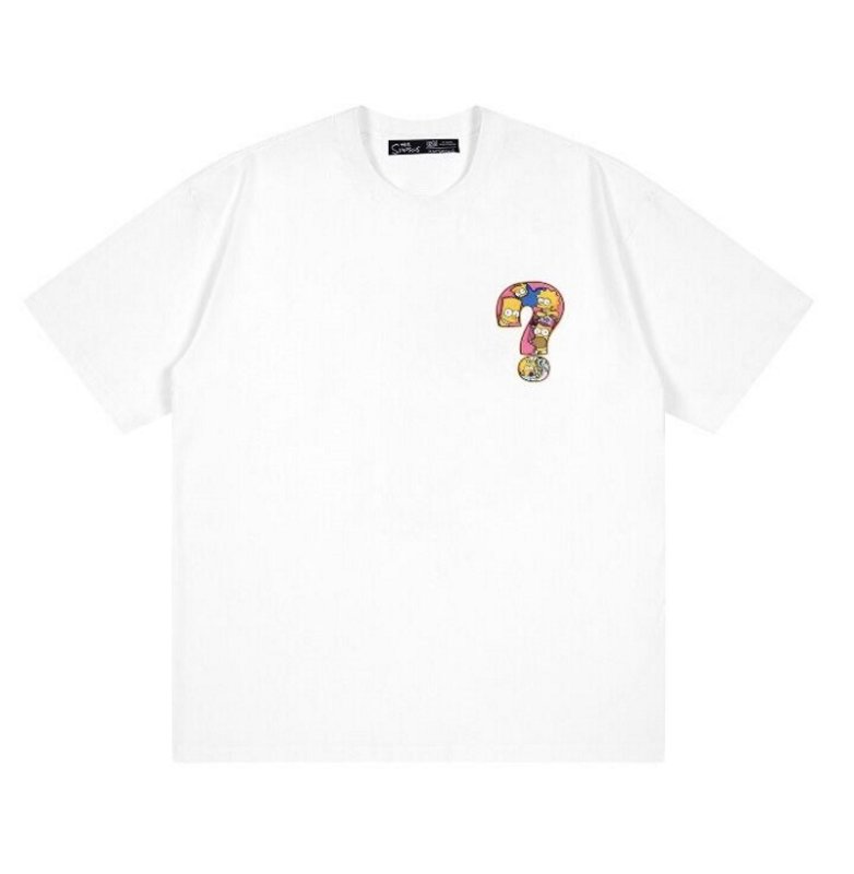 画像6: The Simpsons Cartoon Question Letter paint Tshirts  ユニセックス男女兼用ザ・シンプソンズ カートゥーンクエスチョンレター柄プリント半袖Tシャツ (6)
