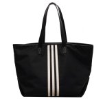 画像1: 3 lines large capacity tote shoulder bag Shopping bag 　男女兼用ユニセックス3本ラインラージキャパシティートートショルダーバッグ ショッピングバッグ (1)
