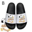 画像2: snoopy print sandals and slippers flip flops    男女兼用ユニセックススヌーピープリントフリップフロップサンダルシャワーサンダル ビーチサンダル (2)