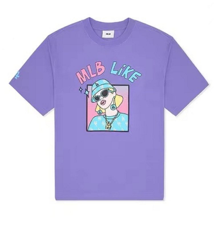 画像4: BLM like lucky girl Print T-shirt　男女兼用ユニセックスBLM  LIKEラッキーガールプリント半袖袖Tシャツ  (4)