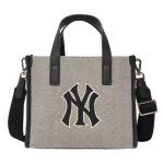 画像1: MLb counter embroidery tote shoulder bag Shopping bag 　男女兼用ユニセックスMLB刺繍キャンバストートショルダーバッグ ショッピングバッグ (1)