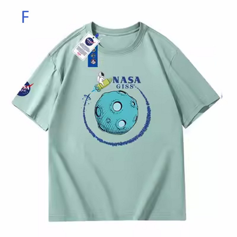 画像6: NASAGISS X space pilot X universeTshirts  ユニセックス男女兼用NASAGISS×宇宙飛行士×宇宙半袖Tシャツ (6)