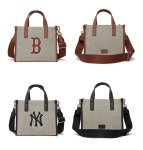 画像8: MLb counter embroidery tote shoulder bag Shopping bag 　男女兼用ユニセックスMLB刺繍キャンバストートショルダーバッグ ショッピングバッグ (8)