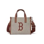 画像2: MLb counter embroidery tote shoulder bag Shopping bag 　男女兼用ユニセックスMLB刺繍キャンバストートショルダーバッグ ショッピングバッグ (2)