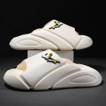 画像5: Men's Unisex Broken swoosh  sandal casual shoes  Flat Sandals slippers ブロークンスウォッシュ 厚底フリップフロップサンダルシャワーサンダル ビーチサンダル ユニセックス 男女兼用 スライドカジュアル シューズ (5)