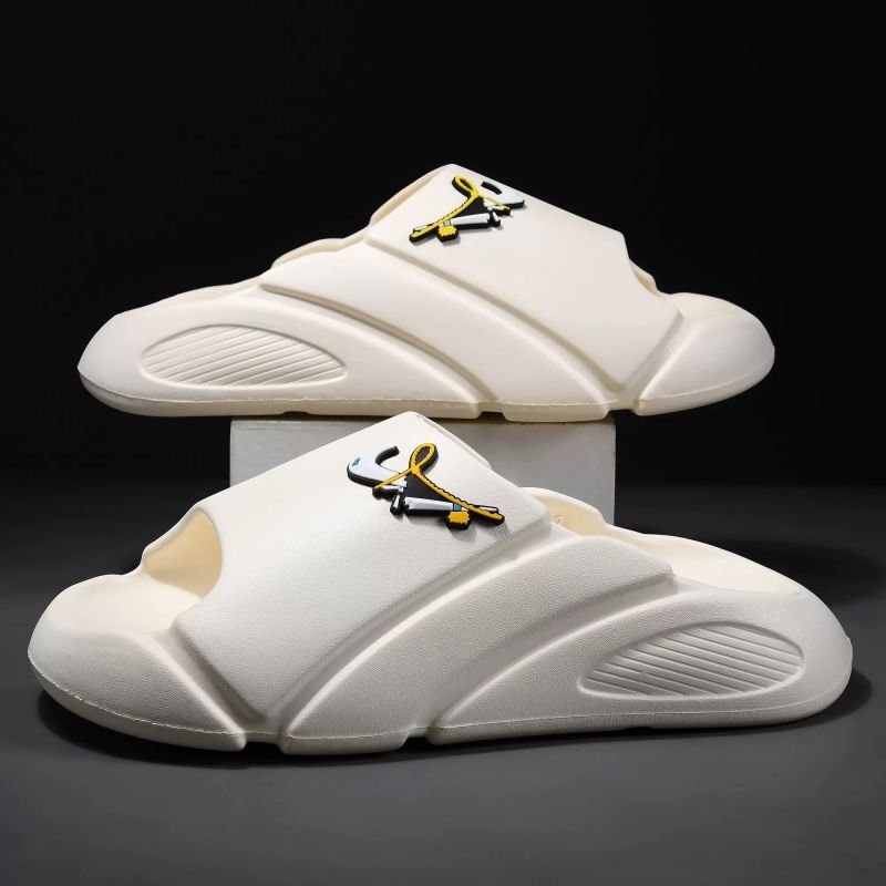 画像5: Men's Unisex Broken swoosh  sandal casual shoes  Flat Sandals slippers ブロークンスウォッシュ 厚底フリップフロップサンダルシャワーサンダル ビーチサンダル ユニセックス 男女兼用 スライドカジュアル シューズ (5)