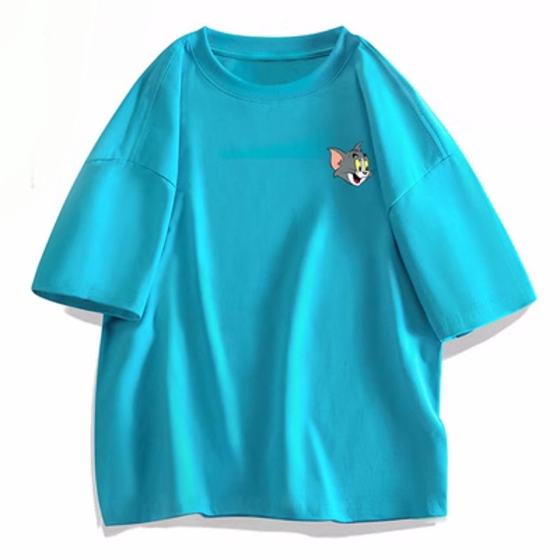 画像7: Tom and Jerry tom One Point T-shirt　ユニセックス 男女兼用トムとジェリートムワンポイントプリントTシャツ (7)
