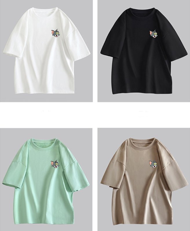 画像10: Tom and Jerry tom One Point T-shirt　ユニセックス 男女兼用トムとジェリートムワンポイントプリントTシャツ (10)