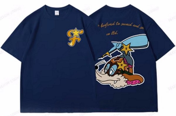 画像1: FREEDOM Fox T-shirt　ユニセックス 男女兼用FREEDOM狐きつねフォックスプリントTシャツ (1)