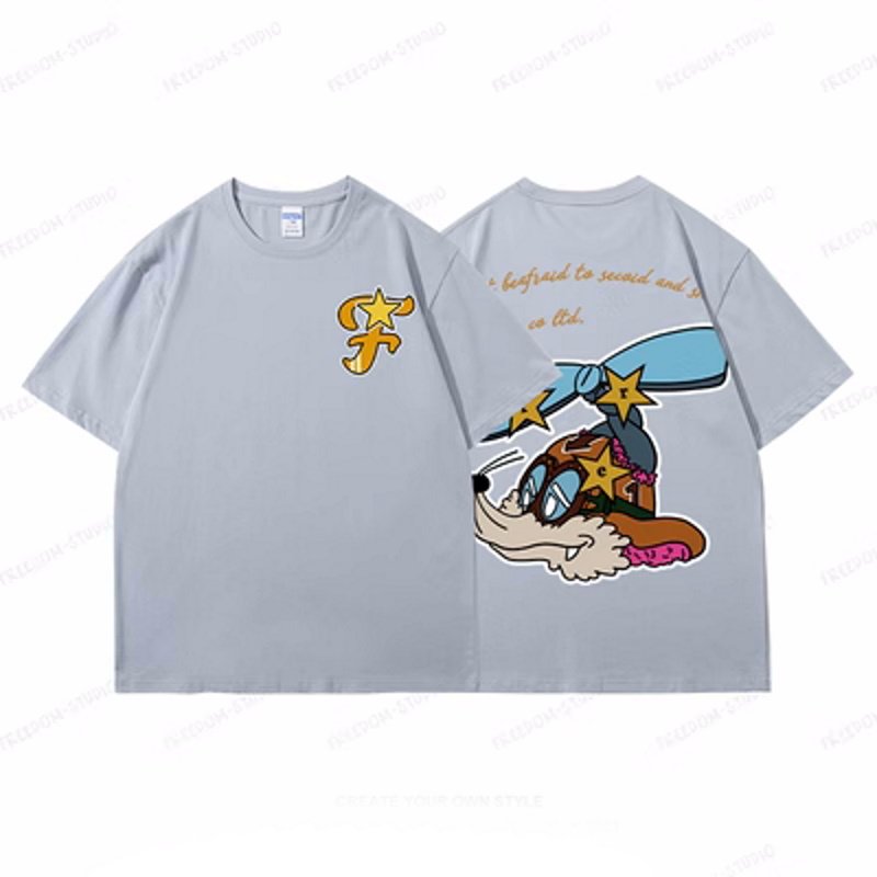 画像5: FREEDOM Fox T-shirt ユニセックス 男女兼用FREEDOM狐きつねフォックスプリントTシャツ (5)