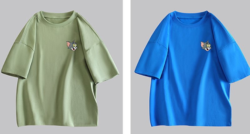 画像11: Tom and Jerry tom One Point T-shirt　ユニセックス 男女兼用トムとジェリートムワンポイントプリントTシャツ (11)