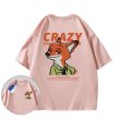 画像3: CRAZY Fox printT-shirt　ユニセックス 男女兼用クレージーフォックス狐きつねプリントTシャツ (3)