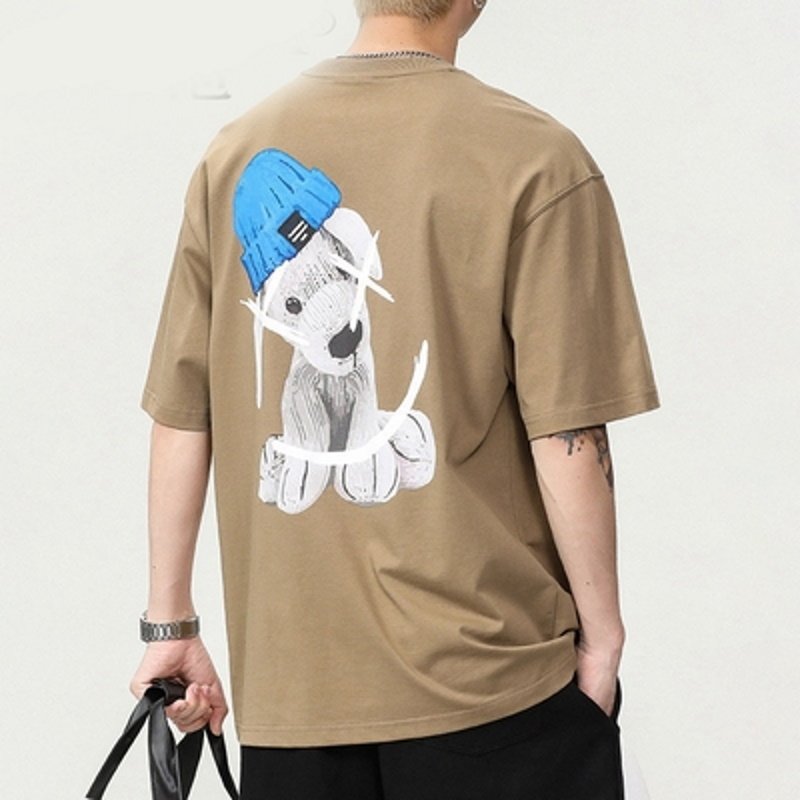 画像2: dog x kaws printT-shirt ユニセックス 男女兼用オーバーサイズドッグ×カウズKAWSプリントTシャツ (2)
