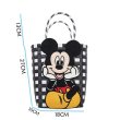 画像3: Mickey Mouse Damier Checkered Tote Bagbasket picnic shopping bag　 ミッキーマウスミッキー ミッキーダミエバスケットピクニックショッピングバッグ トート籠かごバッグ (3)