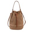 画像1: bucket tote shoulder basket bag  2WAY bag 　 バケット トートショルダー籠かご２WAYバッグ (1)