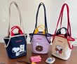 画像6: snoopy canvas tote shoulder bag shopping bag　スヌーピーキャンバストートショルダーバッグピクニックショッピングエコバッグ  (6)