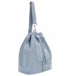 画像2: Denim Rhinestone Backpack Rucksack Tote Shoulder Bag shopping bag　パール付きバックパックトートショルダーバッグピクニックショッピングエコバッグ  (2)