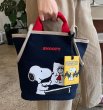 画像7: snoopy canvas tote shoulder bag shopping bag　スヌーピーキャンバストートショルダーバッグピクニックショッピングエコバッグ  (7)