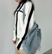 画像7: Denim Rhinestone Backpack Rucksack Tote Shoulder Bag shopping bag　パール付きバックパックトートショルダーバッグピクニックショッピングエコバッグ  (7)