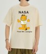 画像9:  Garfieldx NASA printT-shirt　ユニセックス 男女兼用Garfieldガーフィールド×NASAナサプリントTシャツ (9)