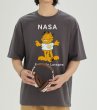 画像8:  Garfieldx NASA printT-shirt　ユニセックス 男女兼用Garfieldガーフィールド×NASAナサプリントTシャツ (8)