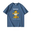 画像5:  Garfieldx NASA printT-shirt　ユニセックス 男女兼用Garfieldガーフィールド×NASAナサプリントTシャツ (5)