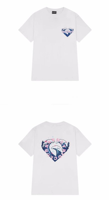 画像4: ukiyoe wave printT-shirt ユニセックス 男女兼用浮世絵波プリントTシャツ (4)