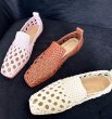 画像2: women's Mesh Rome slip-on small retro all-match pumps Flat Shoes 　メッシュローマスリッポンフラットパンプスシューズ (2)