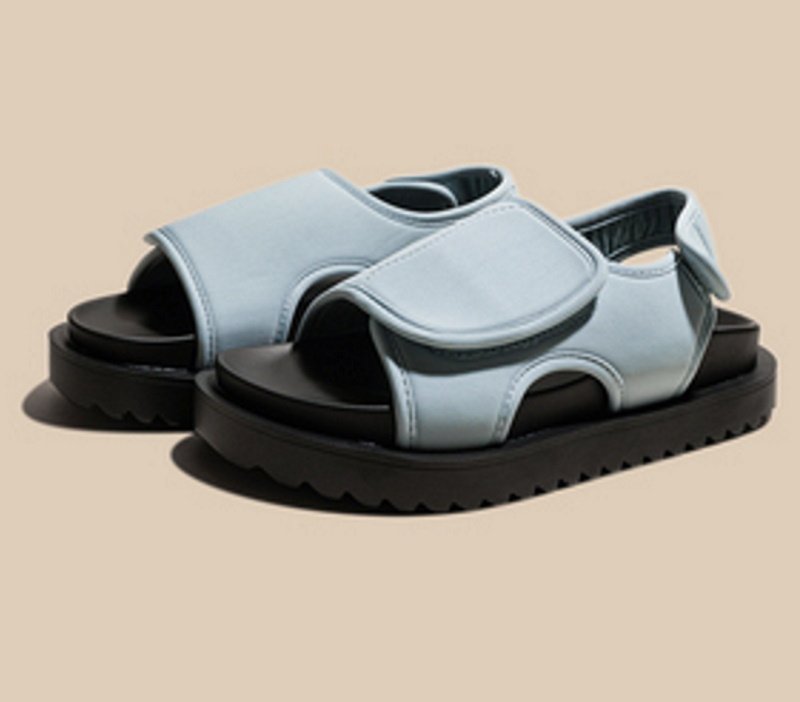 画像9: Velcro Thick-soled Sandals slippers  ベルクロ厚底サンダル スリッパフリップフロップビーチサンダル (9)