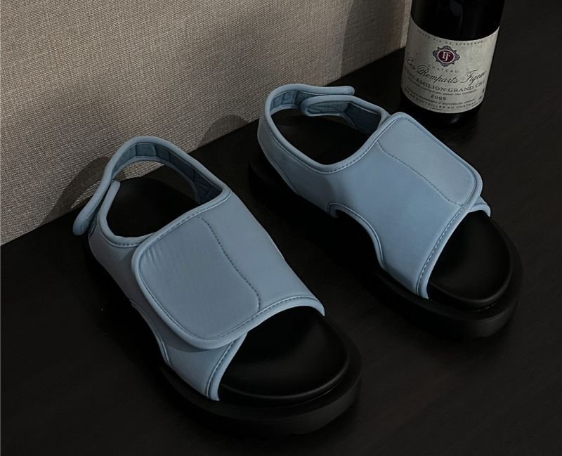 画像10: Velcro Thick-soled Sandals slippers  ベルクロ厚底サンダル スリッパフリップフロップビーチサンダル (10)