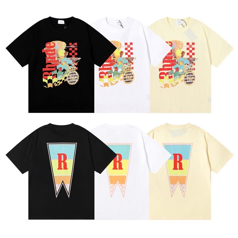 画像7: Unisex beautiful girl RHUDE print T-shirt ユニセックス男女兼用RHUDE美少女プリント半袖Tシャツ (7)
