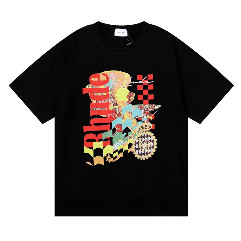 画像9: Unisex beautiful girl RHUDE print T-shirt ユニセックス男女兼用RHUDE美少女プリント半袖Tシャツ (9)