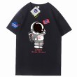 画像2: NASA x Astronaut Print T-shirtT-shirt　ユニセックス 男女兼用NASAナサ×宇宙飛行士プリント 半袖 Tシャツ (2)