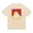 画像2: Unisex RHUDE mountain print T-shirt　ユニセックス男女兼用RHUDEマウンティン山プリント半袖Tシャツ (2)