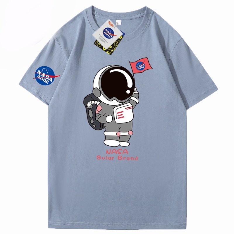 画像3: NASA x Astronaut Print T-shirtT-shirt　ユニセックス 男女兼用NASAナサ×宇宙飛行士プリント 半袖 Tシャツ (3)